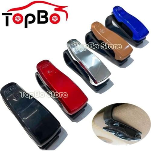 Universal Auto Sun Visor Glasses Fastener Clip Holder For Sunglasses Eyeglasses Ticket Card Interior Accessories