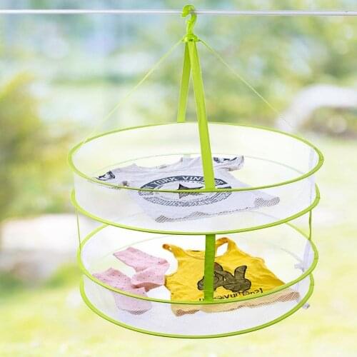 OTHERHOUSE Double Layer Drying Net Underwear Mesh Drying Rack Pillow Toys Net Rack Hanger Clothes Rack Large Size Windproof