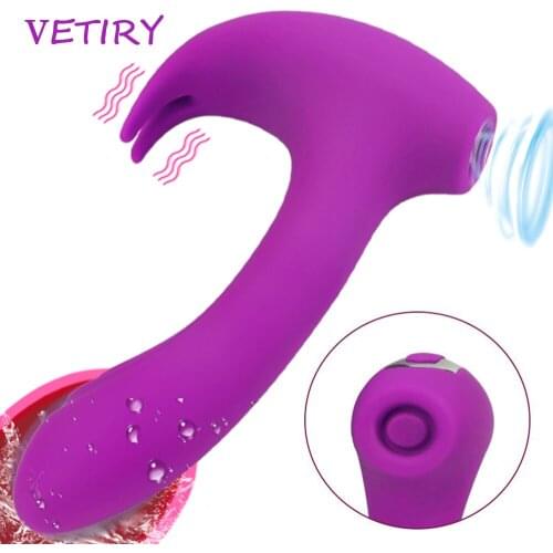 VETIRY Wear Dildo Vibrator for Women Sucker Vibrator Clitoris Stimulate Sex Toys for Woman Oral Sex G Spot Female Masturbation