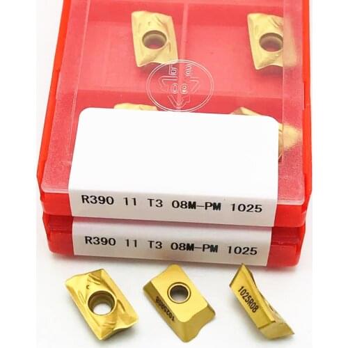 R390 11T308 PM 1025 Internal Turning Tool Cermet Grade Carbide Inserts CNC Lathe Metal Cutting Tool Turning Insert
