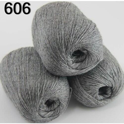 High quality 100% pure cashmere luxury warm and soft hand-knitting yarn Dark Gray 233-606