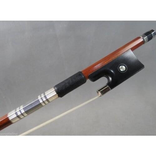 1Pcs Strong Pernambuco Carbon fiber violin bow 4/4,Copper Mounted # 5939