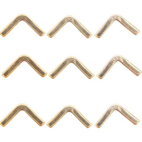 10pcs/lot gold color metal notebook menu Scrapbooking DIY Paper Corner Protectors