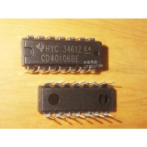 10PCS New CD40106 CD40106BE DIP six Schmitt trigger DIP-14