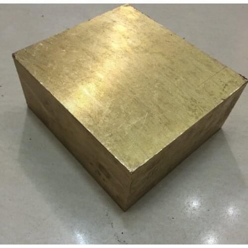 20mm-60mm Solid Square brass block Sheet Customized CNC service