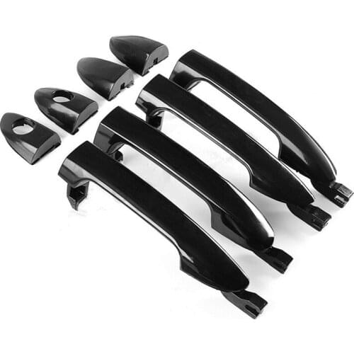 4Pcs Car Door Handle Cover Trim Sticker ABS Auto Exterior Part For KIA SPECTRA CERATO 2005-2009
