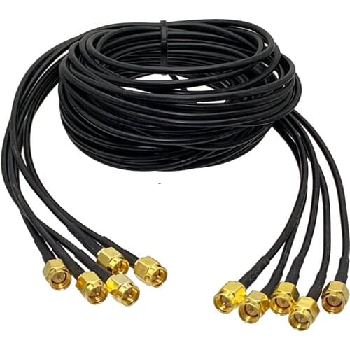 5-10Pcs RG174 SMA Male Plug to SMA Male Plug Connector RF Pigtail Coax Jumper Cable 4inch~10FT