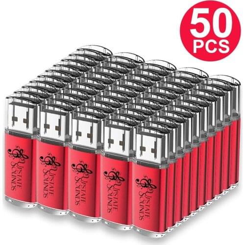 50PCS 1GB USB Flash Drive Printed Logo 2GB Memory Stick Rectangle 4GB Engraved Name Pendrive 8GB Flash Stick 16 GB Thumb Storage