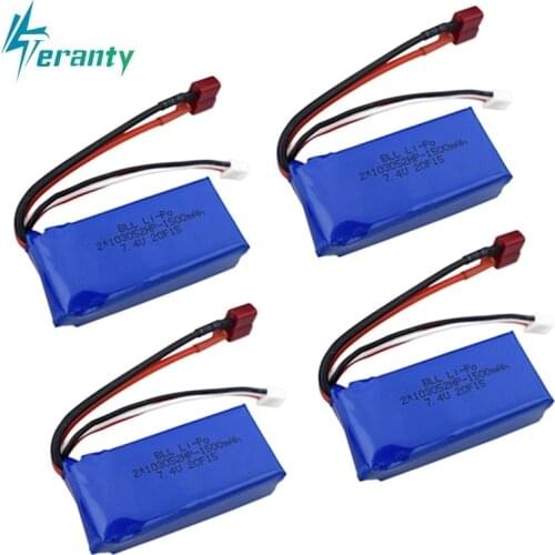 Upgrade 7.4V 1500mah LiPo Battery + Charger For Wltoys V353 A949 A959 A969 A979 k929 903048 7.4v Battery For Drone RC Cars Boats