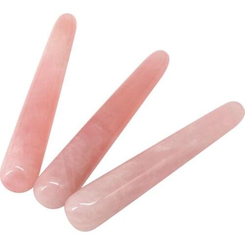 Rose Pink Quartz Jade Massage Facial Stone Face Massager Tool Anti-aging SPA Gua Sha Face Massage Tool Accessories