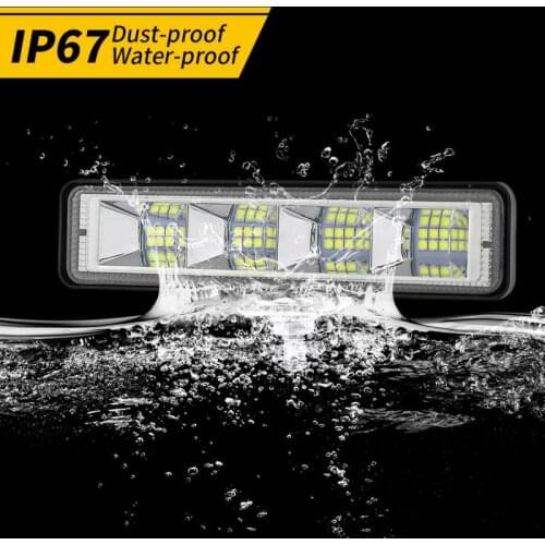 Car Lights 72W LED Work Light Bar Flood Spot Lights Driving Lamp Offroad Car Truck ATV SUV Light Bar/Work Light
