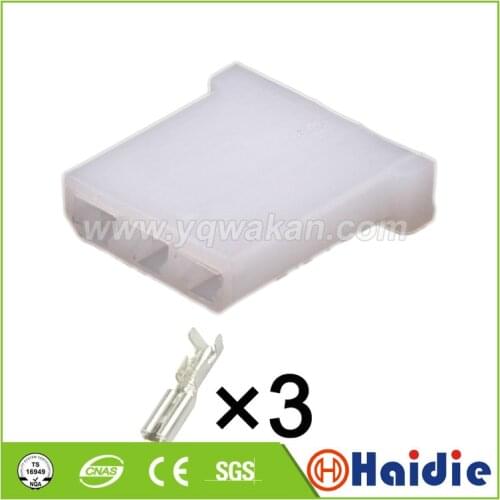 Free shipping 5sets 3pin auto plastic housing cable plug wiring harness female connector