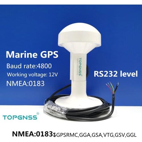 GN2000 marine ship GPS receiver antenna module NMEA 0183 baud rate 4800 DIY connector, voltage 12V RS232 protocol