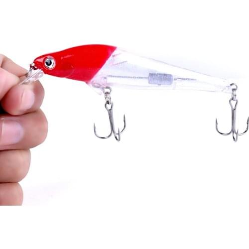 HENGJIA 10cm 11g Minnow Lead Inside Diving Wobbler fishing Lure Perch Plastic Fishing Bait carp Floating Isca FIshing Tackle
