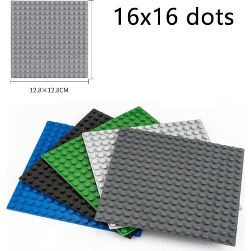 16*16 dots Classic Building Blocks Baseplates Compatible City Base Plates for Construction Plastic Bricks Toys for Children