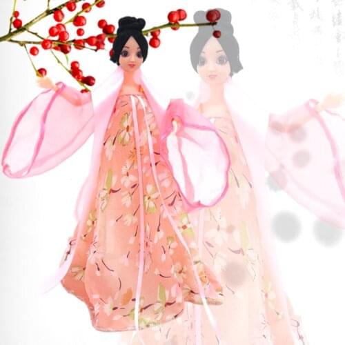 Boutique Beautiful princess doll dress Moveable Joint Body Full dress beautiful colourful little princesss toy birthday gift