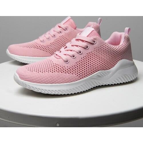 Summer Women Casual Shoes Fashion Breathable Mesh Flat Shoes Ladies White Sneakers Women 2021 Tenis Sports Female Running Shoes