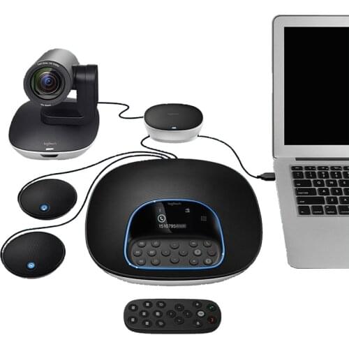 Logitech CC3500e Group Video Conferencing Bundle with expansion Mics, HD 1080p Camera, Speakerphone