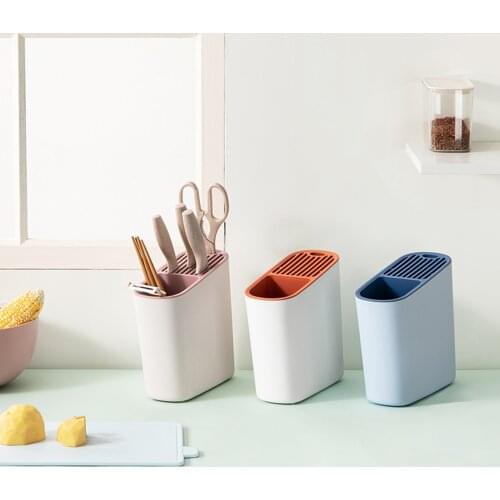 Spoon Fork Chopstick Storage Racks Multi-functional Plastic Hollow Fast Draining Organizer Cutlery Knife Holder for Kitchen