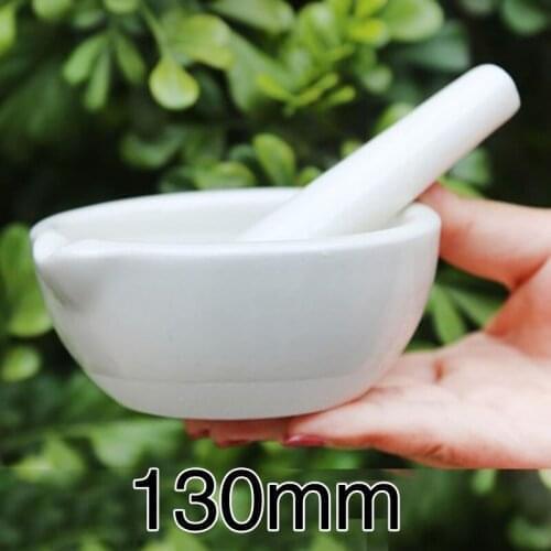 Mini White Porcelain Mortar and Pestle Mixing Herb Mills Grinding Bowl Set DIY Tool Kit