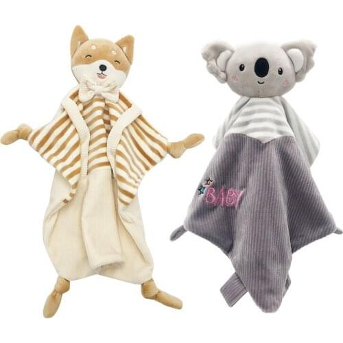 Baby Soft Soothing Towel,Soothe Blanket Minky dot Koala Security toys, Shiba Inu pacify towel,Newborn Sleep Accompany Towel