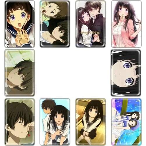 10pcs Hyouka Card Sticker Smooth Surface DIY Decoration Bus ID Anime Stickers