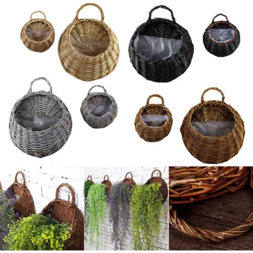 4-color S / L Bird Nest Wall Hanging Basket Wicker Gardening Home Garden Wedding Wall Decoration Storage Household Items etc