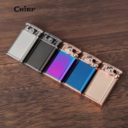 CHIEF Inflatable New Fashionable Cigarette Kerosene Oil Lighter Smoking Accessories Without Gift Box