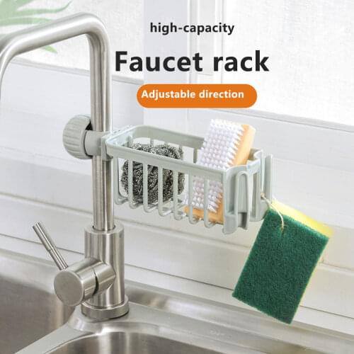Newest Arrival 4 Colors Storage Rack Household Faucet Draining Basket Plastic Storage Box