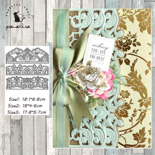 Panalisacraft Lace Frame Metal Cutting Dies Craft Dies Scrapbooking Card Making Album Embossing Stencil Die Cut Decoration