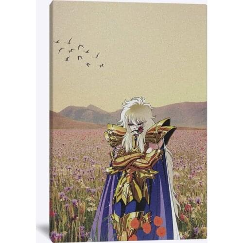 Pegasus Seiya Saint Aquarius Camus Anime Canvas Home Decor Prints Dorm Living Room Bedroom Painting Wall Art Decoration Poster