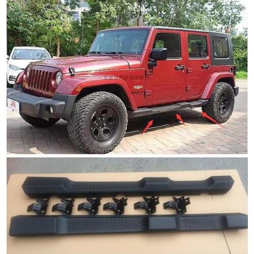 High quality Aluminum alloy Running Boards Side Step Bar Pedals Fits For Jeep Wrangler JK JL 2007-2020