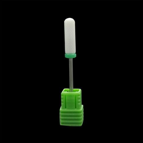 Easymail Round Ceramic Nail Drill Bit Electric File Nail Manicure Pedicure machine accessories 3/32" Shank nail cleaner bit H062