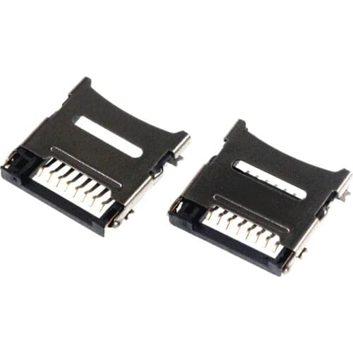 5Pcs Micro SD decks TF card slot Flip inner solder socket TF card slot