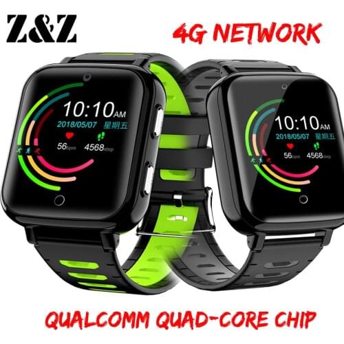 Smart 4G Remote Camera GPS WI-FI Tracer Kid Student Elder Heart Rate Wristwatch Google Play Voice Monitor Android 6 Phone Watch