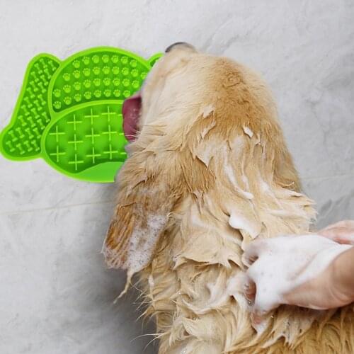 Dog Licking Pad Dog Bath Buddy Slow Feeders Cat Treat Mat Pet Dispensing Mat Pet Bathing Grooming Dog Training Supplies