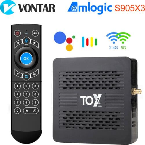 Ugoos TOX1 Amlogic S905X3 Android 9.0 Set Top Box 4GB 32GB Dual Wifi 1000M Support 4K Youtube Dolby Atmos Audio Smart Tv box
