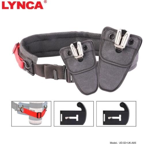 UDK-22S Multifunctional Strap Grip with Holder Buckle Metal Removable Cushion Tripod Holster for Canon Nikon 2 DSLR Cameras