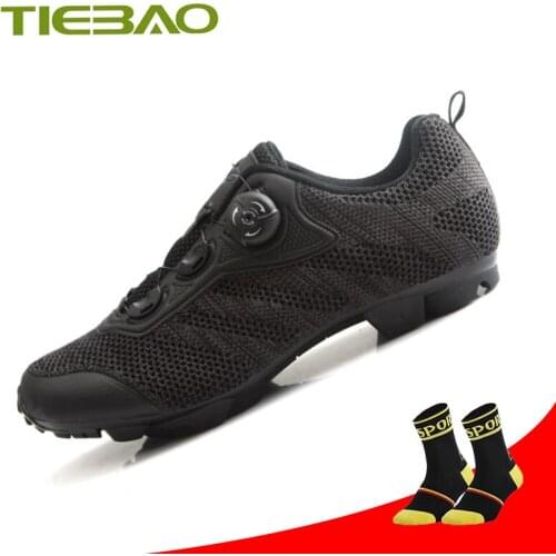 TIEBAO Mountain bike shoes Self-locking breathable Non-slip Sapatilha Ciclismo Mtb Athletic cycling sneaker outdoor superstar