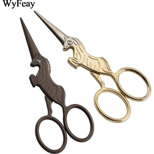 Cross Stitch Retro Vintage Antique Fine Sewing Tailor Cut Trim Shear Needlework Scissor Handicraft Tailor Embroidery Fabric Tool