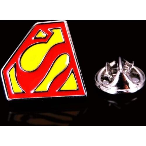 High quality brass mens and womens Brooch clothing turnover collar pin backpack badge wholesale