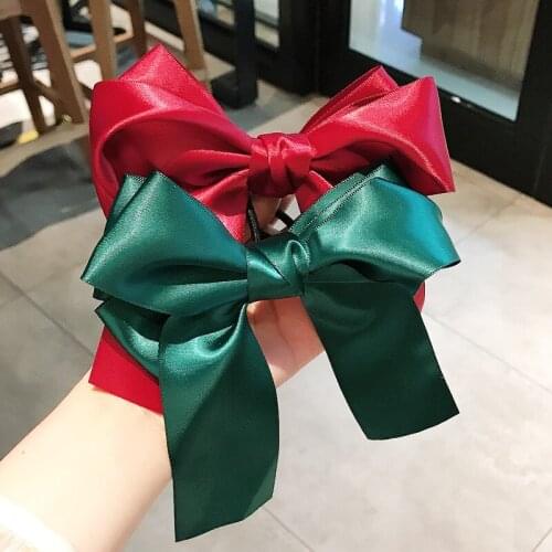 Korean version of the Japanese girl sweet Mori three-layer bow hair rope hair flower ponytail hair clip hair ring net red hair a