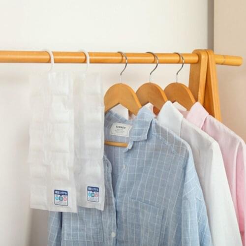 10 pack hanging wardrobe dehumidification bag room desiccant moisture-proof agent indoor moisture absorbent