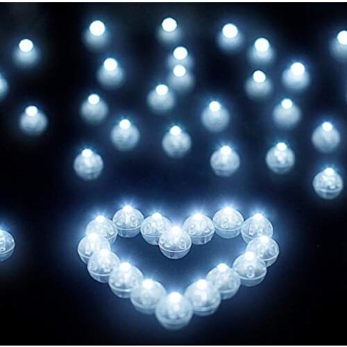 100pcs/lot 100 X Round Led Flash Ball Lamp Balloon Light long standby time for Paper Lantern Balloon Light Party Wedd