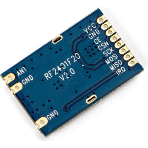 2pcs FCC Approval 2.4G nRF24L01 Chip Module RF2401F20 with 126 Channels 100mW 500mters