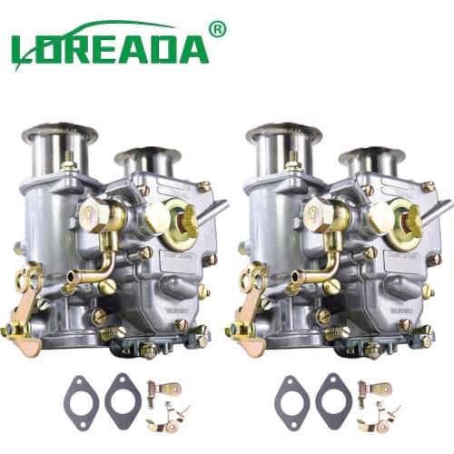 2PCS X 40mm New Carburetor 40 DCOE 40DCOE Weber Carb Assy For Twin Choke 4, 6Cyl 1975-1992 All VW V8 Engines 199550.174