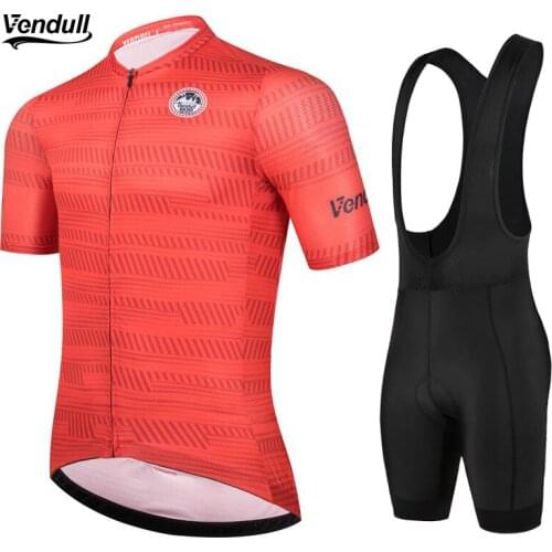 2021 Pro Vendull Summer Cycling Jersey Set Breathable Team Racing Sport Bicycle Jersey Mens Cycling Clothing Short Bike Jersey