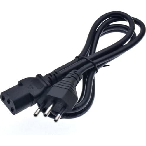Brazil Power Cord BRA Plug IEC C13 Power Extension Cable 1.5m For Dell PC Computer Monitor Epson Printer LG TV