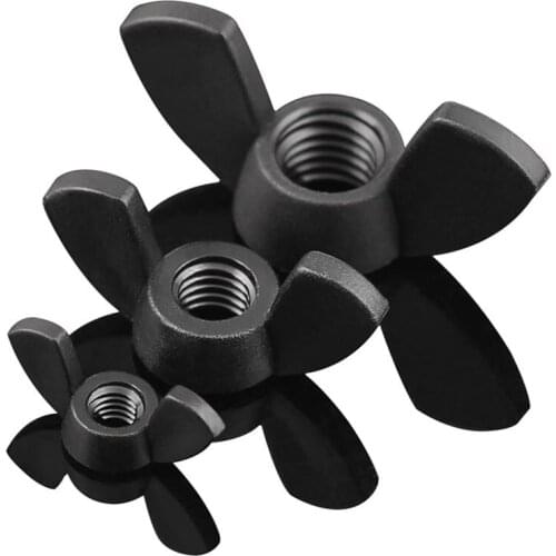 5/10/20/30PCS Wing Nuts Butterfly Nut To Fit Bolts & Screws Black M3 M4 M5 M6 M8 M10 M12