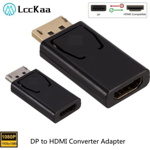 DisplayPort DP to HDMI-compatible Adapter Mini Converter Male to Female Adapter Video Audio For PC Laptop Projector HDTV Cable